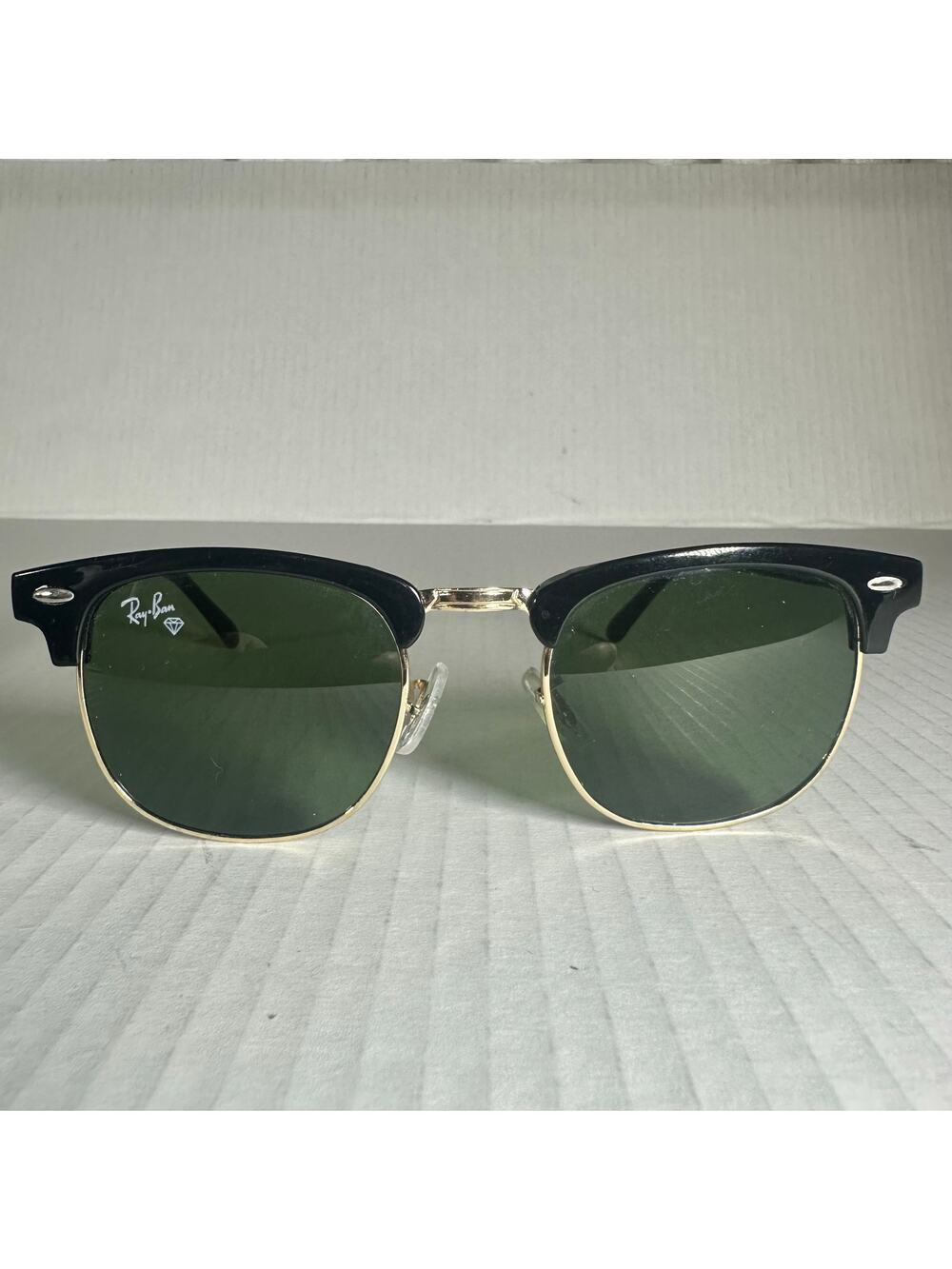 Ray-Ban Clubmaster Sunglasses Black Gold Vintage 21-145 frames only